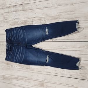 American Eagle Next Level Stretch Super High Rise Jegging ripped skinny jeans
